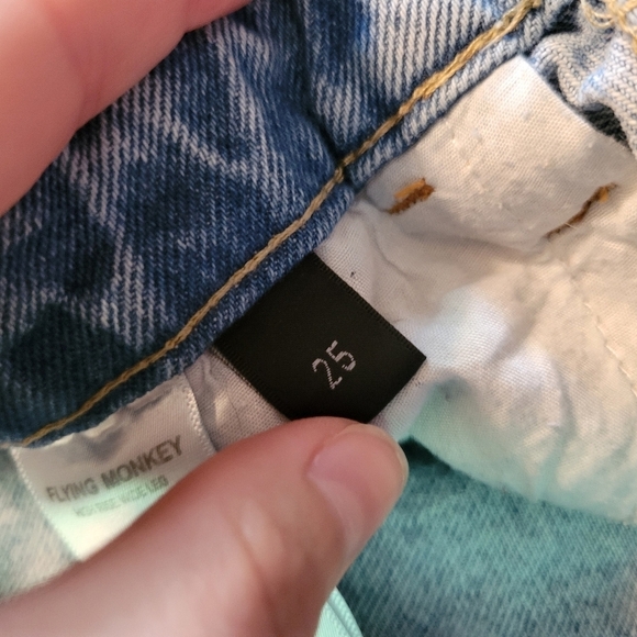 Buckle Flying Monkey Distressed Wide Leg Baggy Denim Jeans - Picture 7 of 13